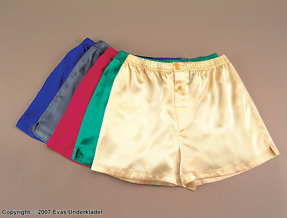 Boxer shorts in solid silk